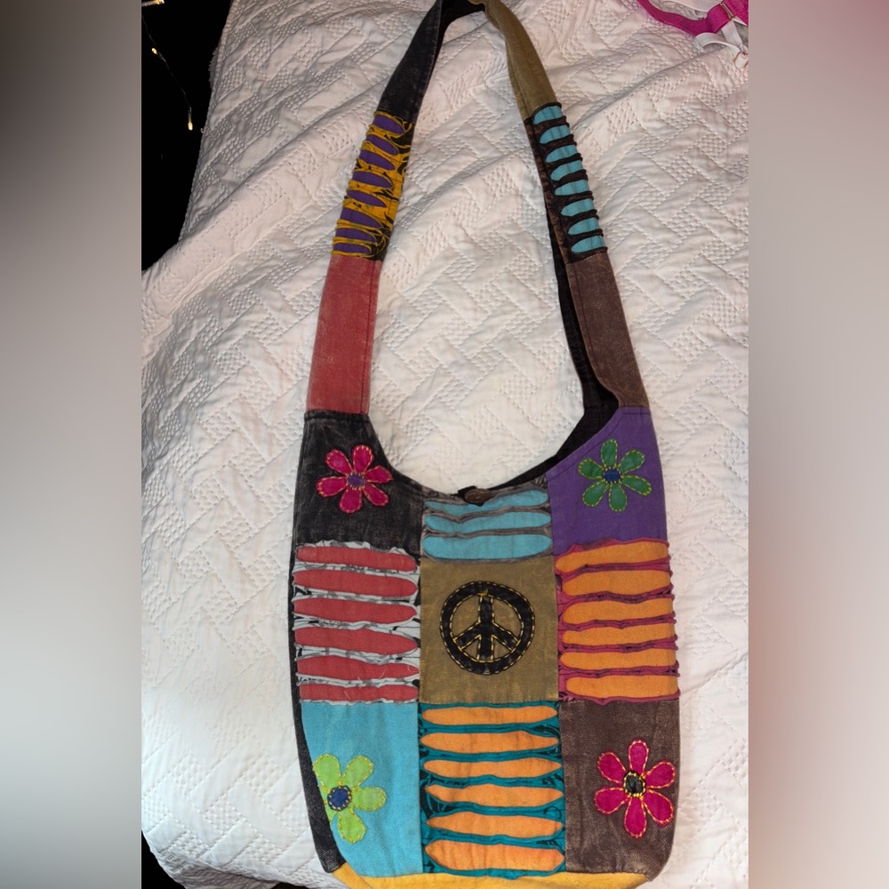 Patchwork Boho Shoulder Bag - image 1